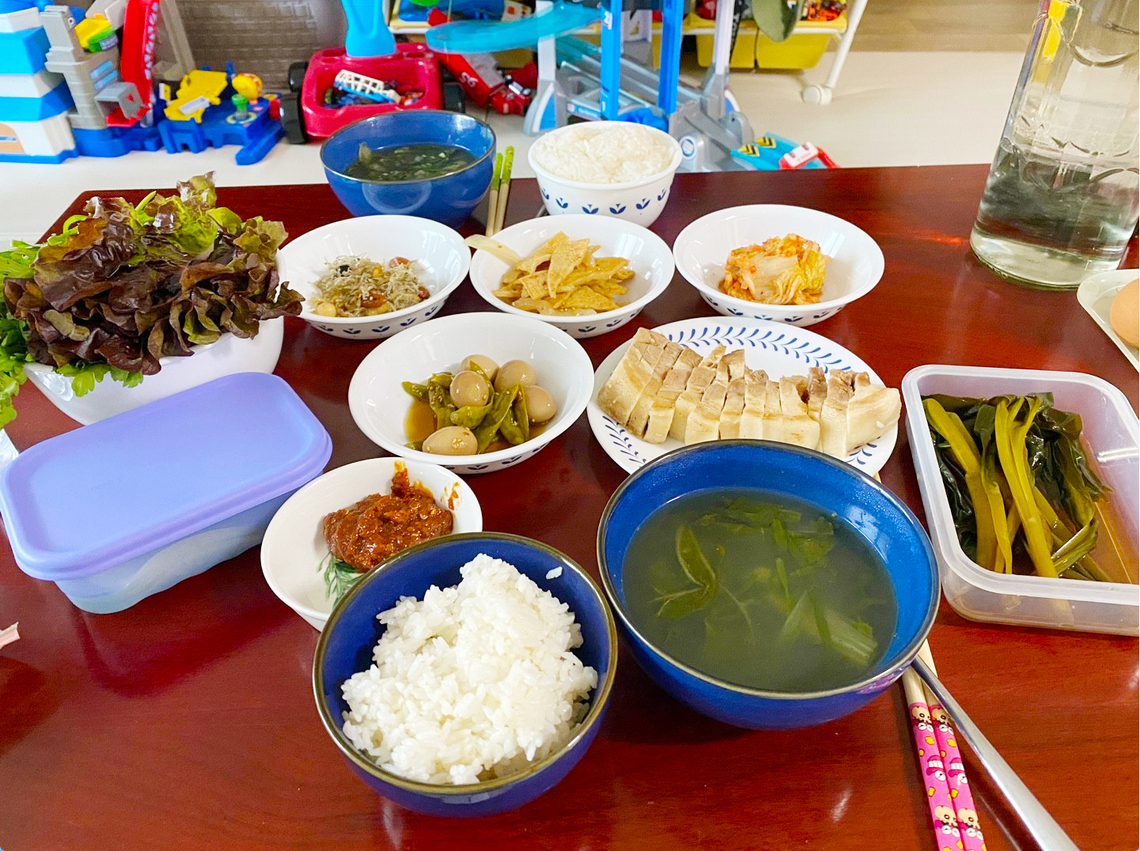 수육과 올갱이국 